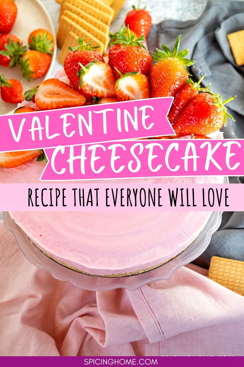 Valentines No Bake Cheesecake (1)