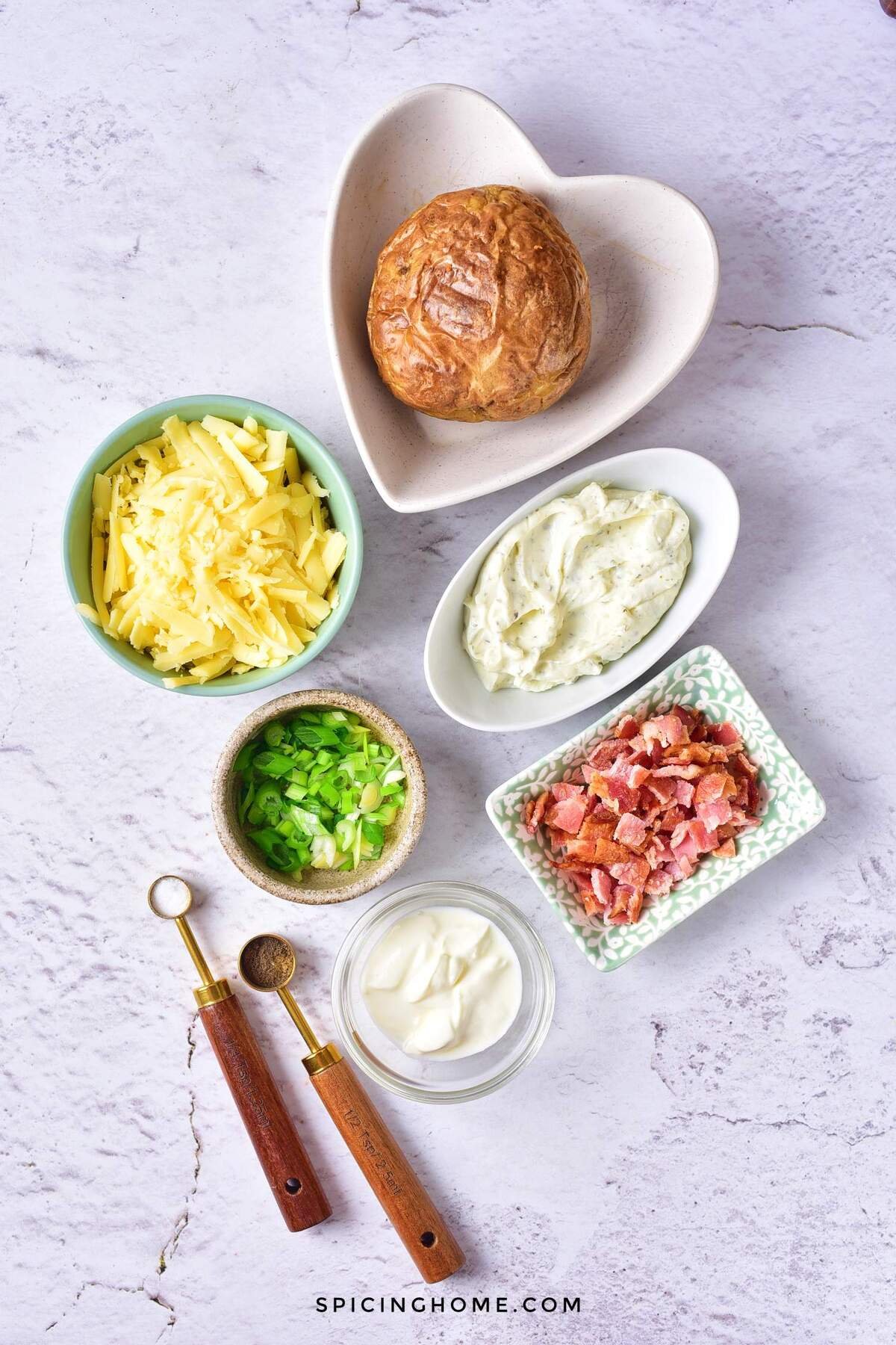 Air Fryer Twice Baked Potato ingredients