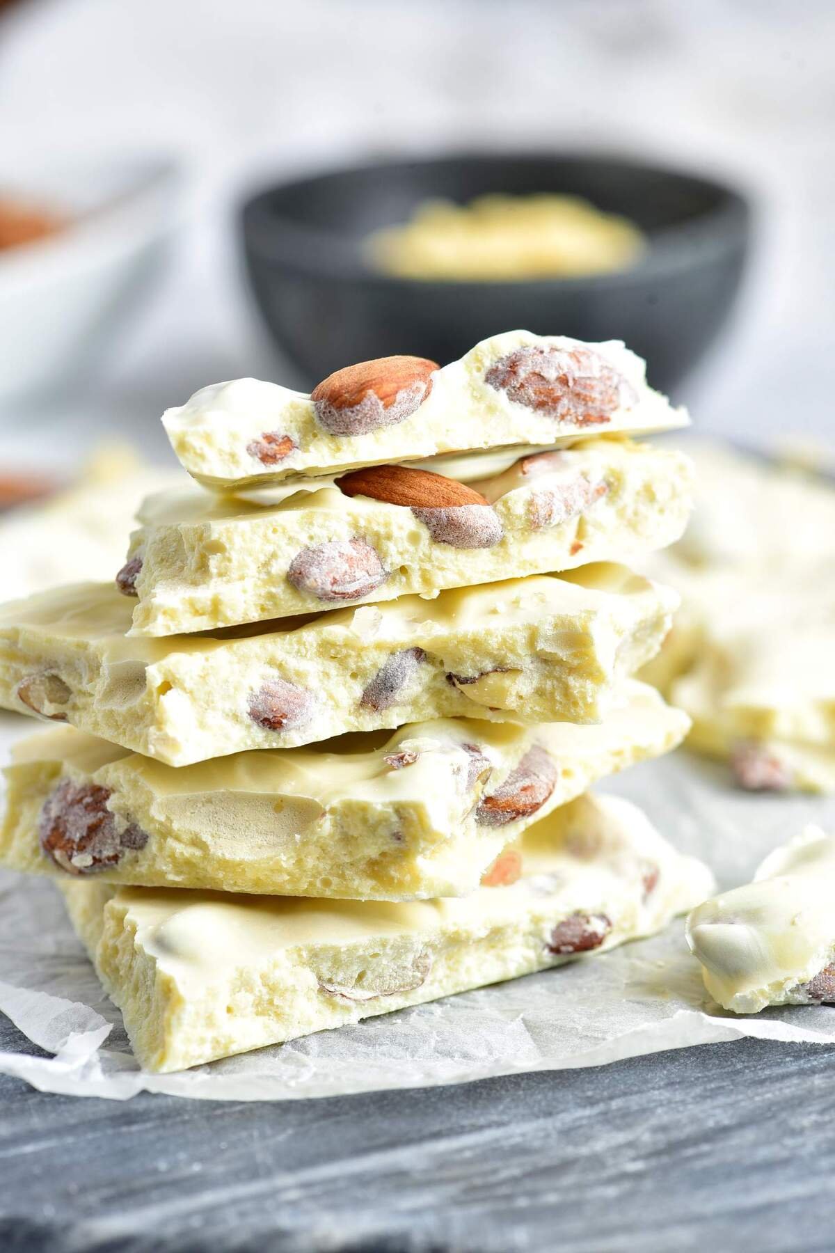 White Chocolate Almond Bark Snack