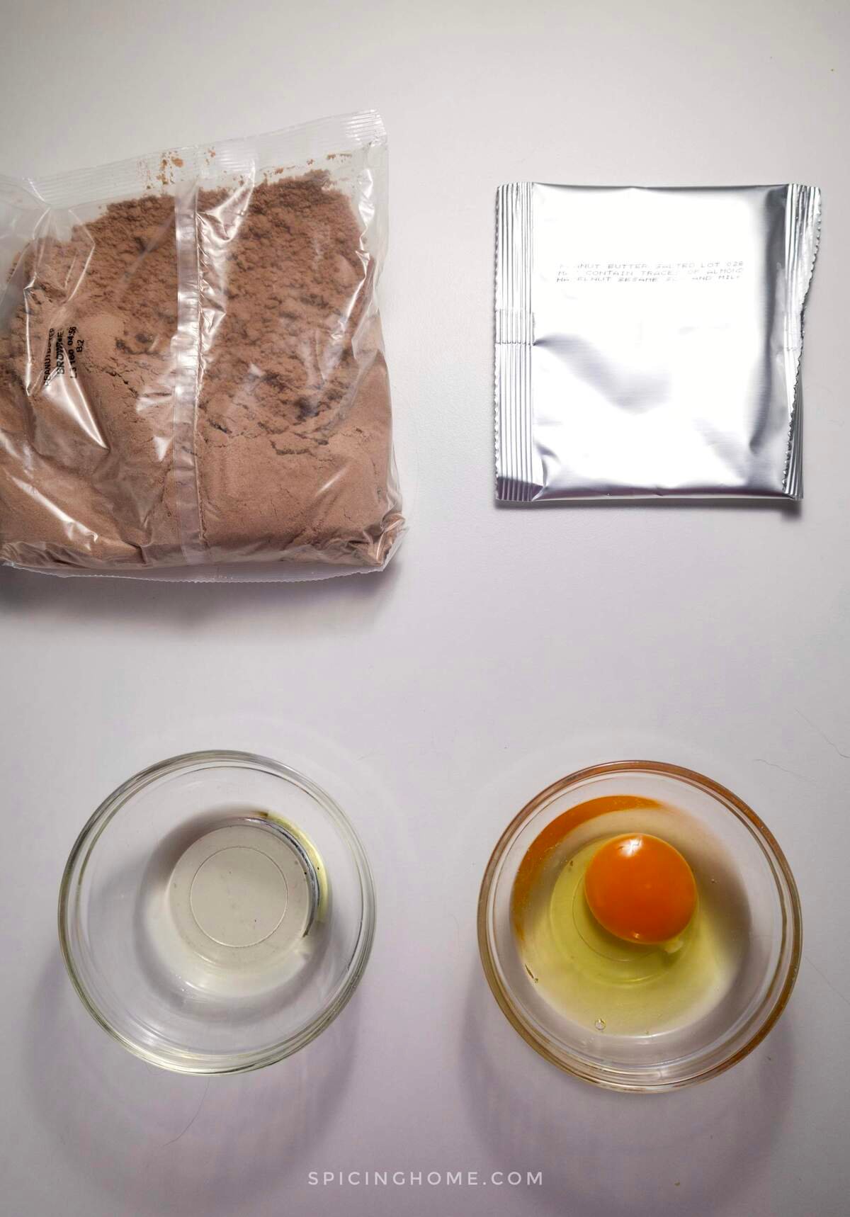 Peanut Butter Brownies Ingredients